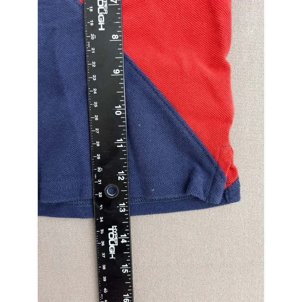 Ralph Lauren Baby Boys Colorblock Big Pony Polo Shirt Red Navy Blue 12M